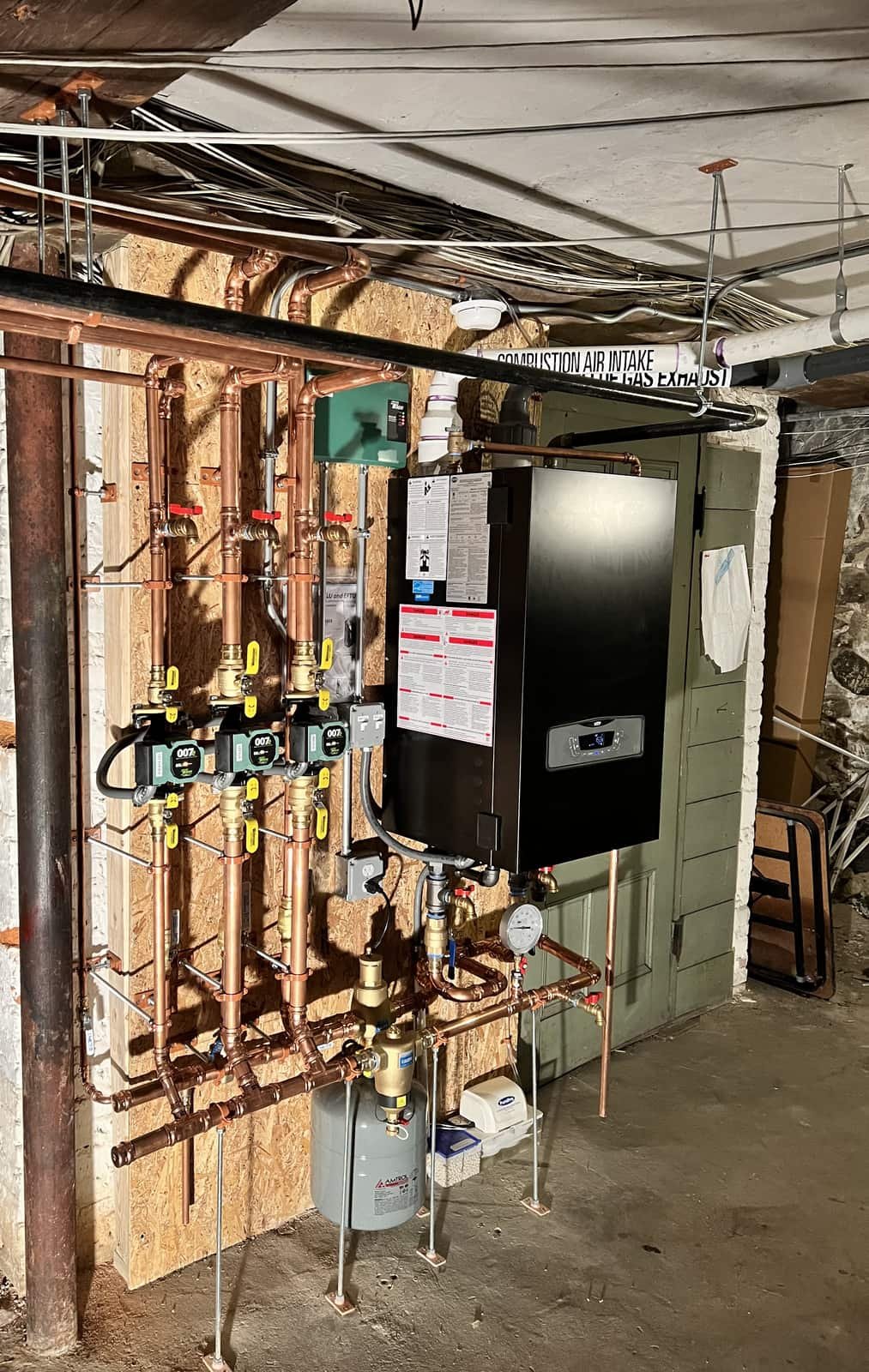 Boiler replacement with new copper — Precision Plumbing Solutions